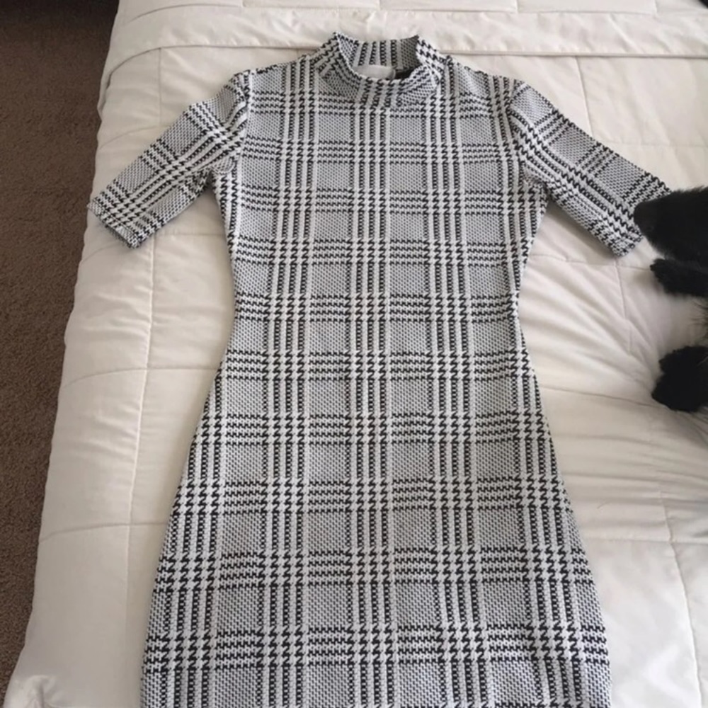 Mock Turtleneck Dress